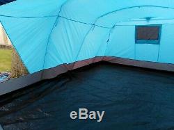 Peaktop 6 man tent, large tent, fully sewn in groundsheet, porch and 3 Bedrooms