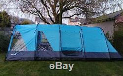 Peaktop 6 man tent, large tent, fully sewn in groundsheet, porch and 3 Bedrooms