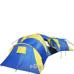 Peaktop 9-12 Persons 100% Waterproof Large Family Group Camping Hiking Tent
