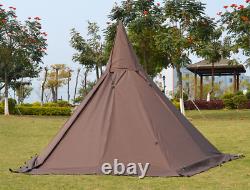 Pentagon Tower Tent Pyramid Shelter 4 Person Teepee Tent Family Tower Bell Tent