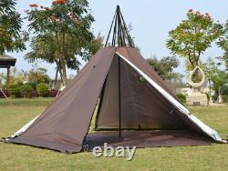 Pentagon Tower Tent Pyramid Shelter 4 Person Teepee Tent Family Tower Bell Tent
