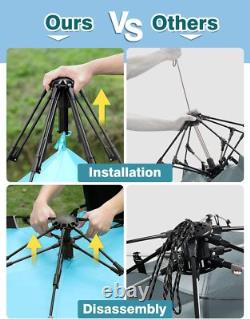 Pop Up Beach Tent Large for 4-6 Person, UV Protection Beach Sun Shade Shelter