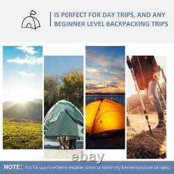 Pop Up Camping Tent Sun Shelter Weather-Resistant with 2-Zip Up Doors Dark Dlue
