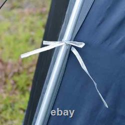 Pop Up Camping Tent Sun Shelter Weather-Resistant with 2-Zip Up Doors Dark Dlue