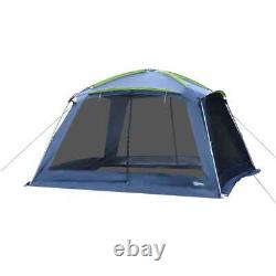 Pop Up Camping Tent Sun Shelter Weather-Resistant with 2-Zip Up Doors Dark Dlue