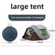 Pop Up Camping Tent Waterproof Automatic Quick Open Outdoor Shelter 5-8 Person