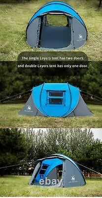Pop Up Camping Tents Large Capacity Tent 5 Person Hiking Tent Travel Tent
