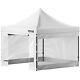 Pop Up Canopy Tent 10 X 10 Ft Outdoor Patio Gazebo Tent Removable Sidewall White