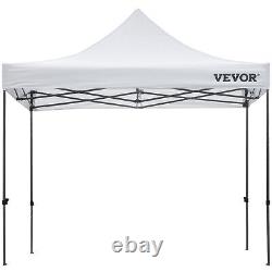 Pop Up Canopy Tent 10 x 10 FT Outdoor Patio Gazebo Tent Removable Sidewall White