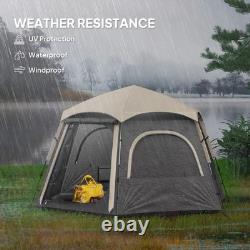 Pop Up Instant Dome Family Tent Rainfly 4Man Outdoor Camping Trip Hiking Shelter