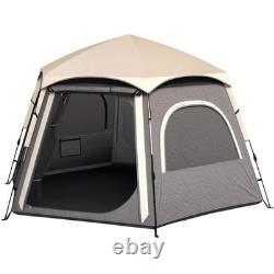 Pop Up Instant Dome Family Tent Rainfly 4Man Outdoor Camping Trip Hiking Shelter