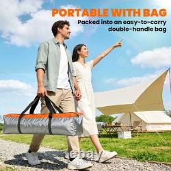 Pop Up Tent 6 Person Camping Dome Rainfly Instant Setup Waterproof Orange