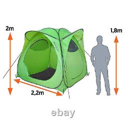 Pop Up Tent Portable Compact with Flooring 2m Waterproof Camping Fishing Hiking