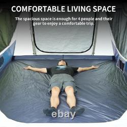 Pop up Cabin 4 Person Tent, Instant 3 Min Setup, Family Camping Shelter with Rai
