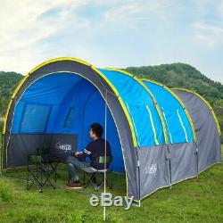 Portable 5-8 People Use Large Tunnel Tent Family Waterproof Mountaineering Party