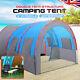 Portable 8-10 Man Outdoor Camping Tunnel Family Tent Hiking Travel Room Large Uk