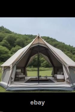 Portable Automatic Pop-up Hexagonal Tent for 5-8 People Double Layer Outdoor