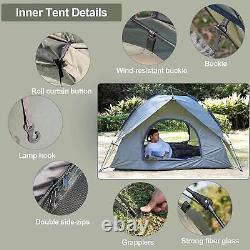 Portable Camping Hiking Tent Compact 2-3 Man Durable Lightweight Waterproof