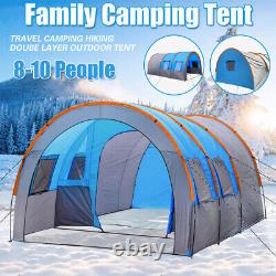 Portable Large 8-10 Man Camping Tent Family Group Outdoor Hiking Travel Room