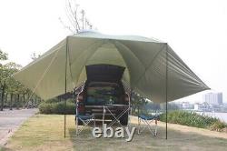 Portable Waterproof Car Rear Gazebo Tent Large SUV Car Awning Sun Shelter Canopy