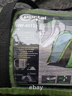 Portal HeavyDuty Camping Tent 4 Person Waterproof Double Layer Easy SetUp