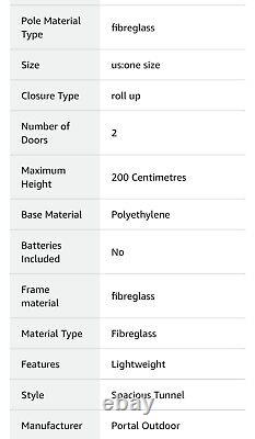 Portal Outdoor Gamma 5 Person Large Tunnel Tent with Storage Bag in