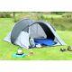 Pro Action 4 Adults 1 Room Pop Up Camping Tent Black & Grey