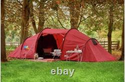 Pro Action 6 Man 3 Room Tunnel Camping Tent Higher The Figure Waterproof Tent