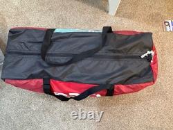 Pro Action 6 Person 3 Room Tunnel Camping Tent Carry Case Red Festival #9816