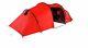 Proaction 6 Man 3 Room Tunnel Camping Tent Red