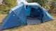 Quechua 4-man Camping Tent Arpenaz 4.2 Family Tent Two Bedrooms Blue Used