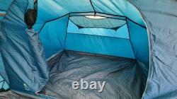 QUECHUA 4-Man Camping Tent Arpenaz 4.2 family tent two bedrooms blue used QUECHUA 4-Man Camping Tent Arpenaz 4.2 family tent two bedrooms blue used