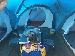 Quechua Arpenaz 6.3 Family Tent 6 Person 3 Room Camping Hood Tent
