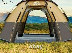 Quick Automatic Opening Camping Tents Large Awning Outdoor Style Family Tent New