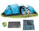 Royal Atlanta Air 8 Person Tent & Carpet & Groundsheet Camping Family Large