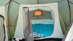 Regatta 6 person large family camping tent 3 bedroom green-orange 928/1617(D)