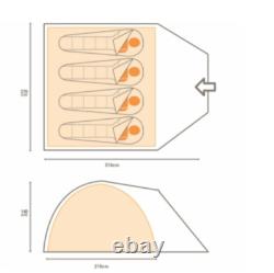 Regatta Kivu V2 Lightweight Camping and Hiking Dome Tent 4 Man Large Tent NEW Regatta Kivu V2 Lightweight Camping and Hiking Dome Tent 4 Man Large Tent NEW