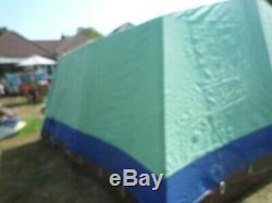 Relum 7 Berth Vintage Retro Framestrong Canvas Tent Large 4.3 X 4 Metres