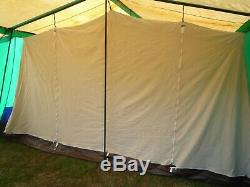 Relum 7 Berth Vintage Retro Framestrong Canvas Tent Large 4.3 X 4 Metres