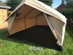 Robens Prospector 12-person Polycotton tent, khaki, good condition, retro-style