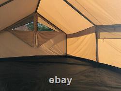 Robens Prospector 12-person Polycotton tent, khaki, good condition, retro-style