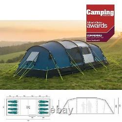 Royal Buckland 8 Large Berth Person Man Family Poled Tent with 4 Sleeping Areas