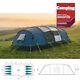 Royal Buckland 8 Large Berth Person Man Family Poled Tent With 4 Sleeping Areas