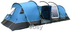 Royal Buckland 8 Large Berth Person Man Family Poled Tent with 4 Sleeping Areas