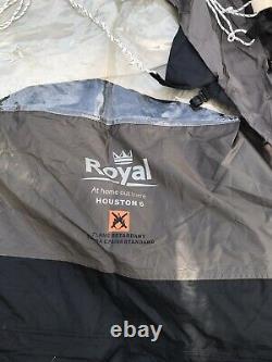 Royal Houston 6 Man Tent With Large Living Area, Full Height & Canopy
