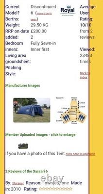 Royal Sassari 6 Person Family Tent. Fun In The Sun