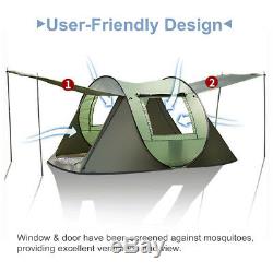 S/L Camping Automatic Instant Popup Tent 4 / 8 Person Waterproof Outdoor US