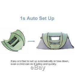 S/L Camping Automatic Instant Popup Tent 4 / 8 Person Waterproof Outdoor US