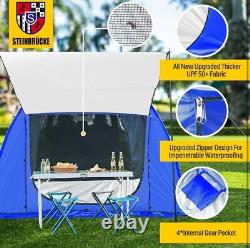 STEINBRÜCKE SUV Tent, 4-Person Car Camping Tent, PU4000mm Waterproof, Blue