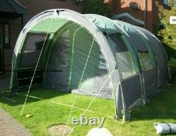 SUNNCAMP FAMILY VARIO 5 Large 2 Rooms Tunnel Tent CAMPING/OUTDOORS/HOLIDAY